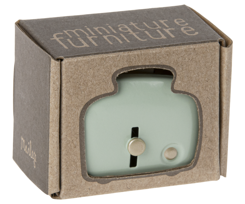 Miniature Toaster & Bread, Mint