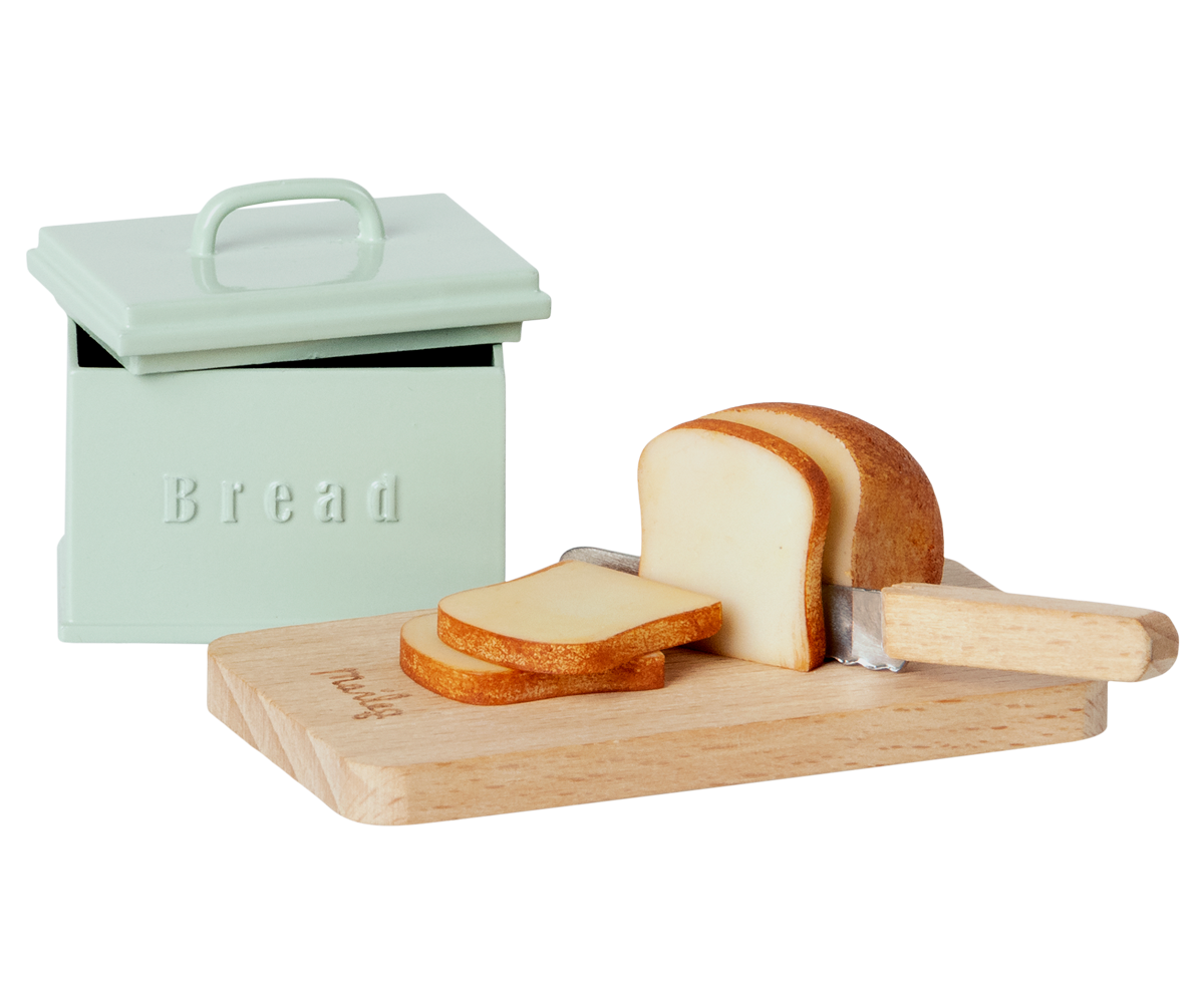 Bread Box w/ Utensils, Miniature