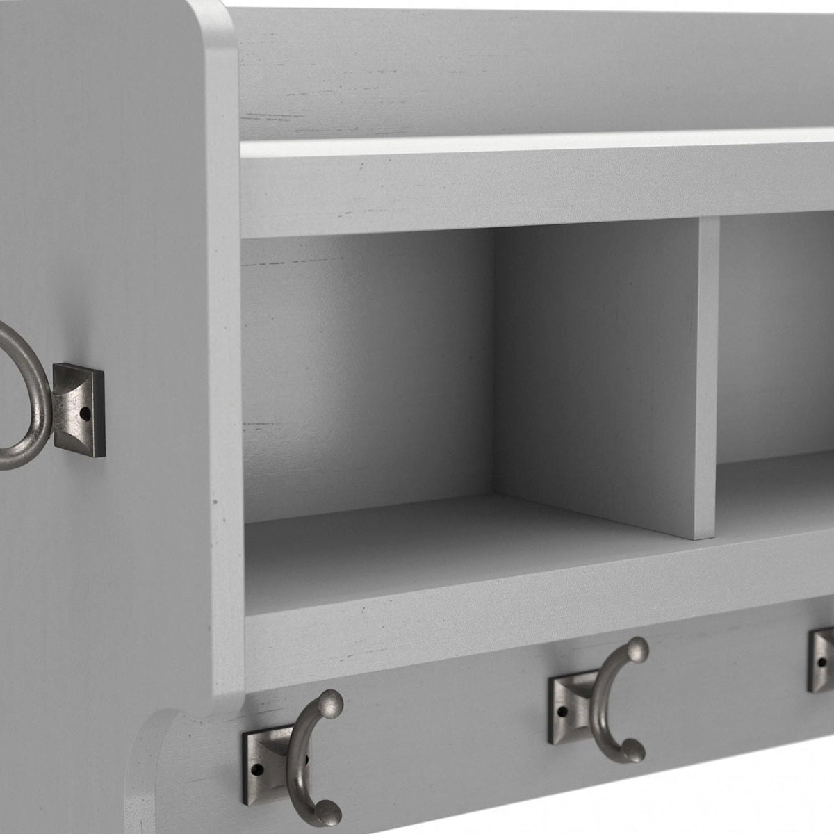 40 Inch Wall Mounted Coat Rack With Shelf and Cubbies