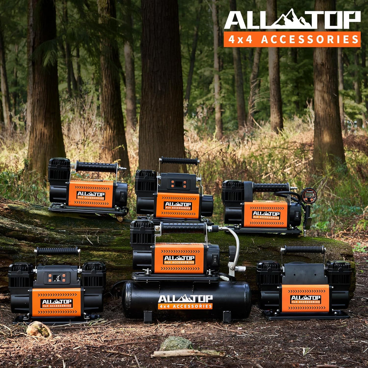 ALL-TOP 12V Dual Cylinder Air Compressor With LCD, 150PSI - ATACR350DG