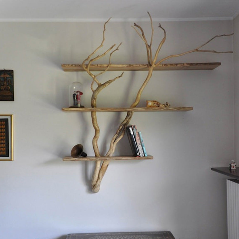 Floating Shelves Tree Branch Shelf Bookcase Art SINLTB026