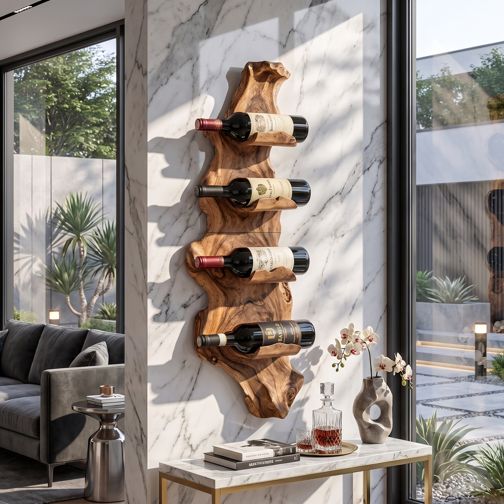 Handcrafted Wine Stand For Furniture Dining Setup SILDTTNWH015