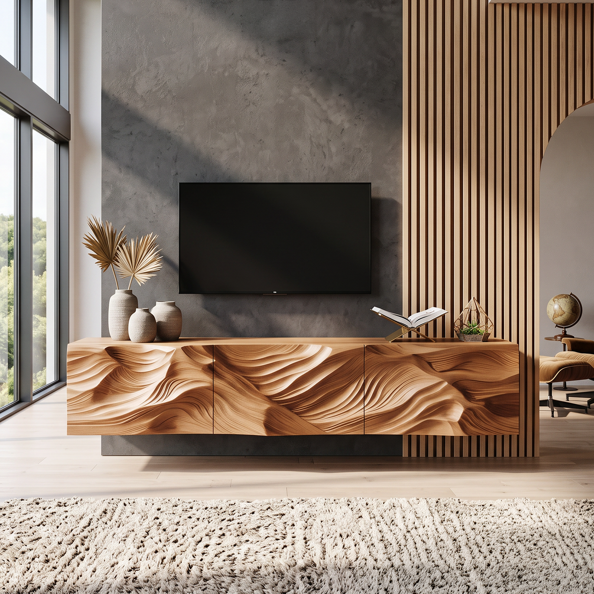 Farmhouse TV Cabinet For Cozy Living Room Decor SILDTTRTVC063