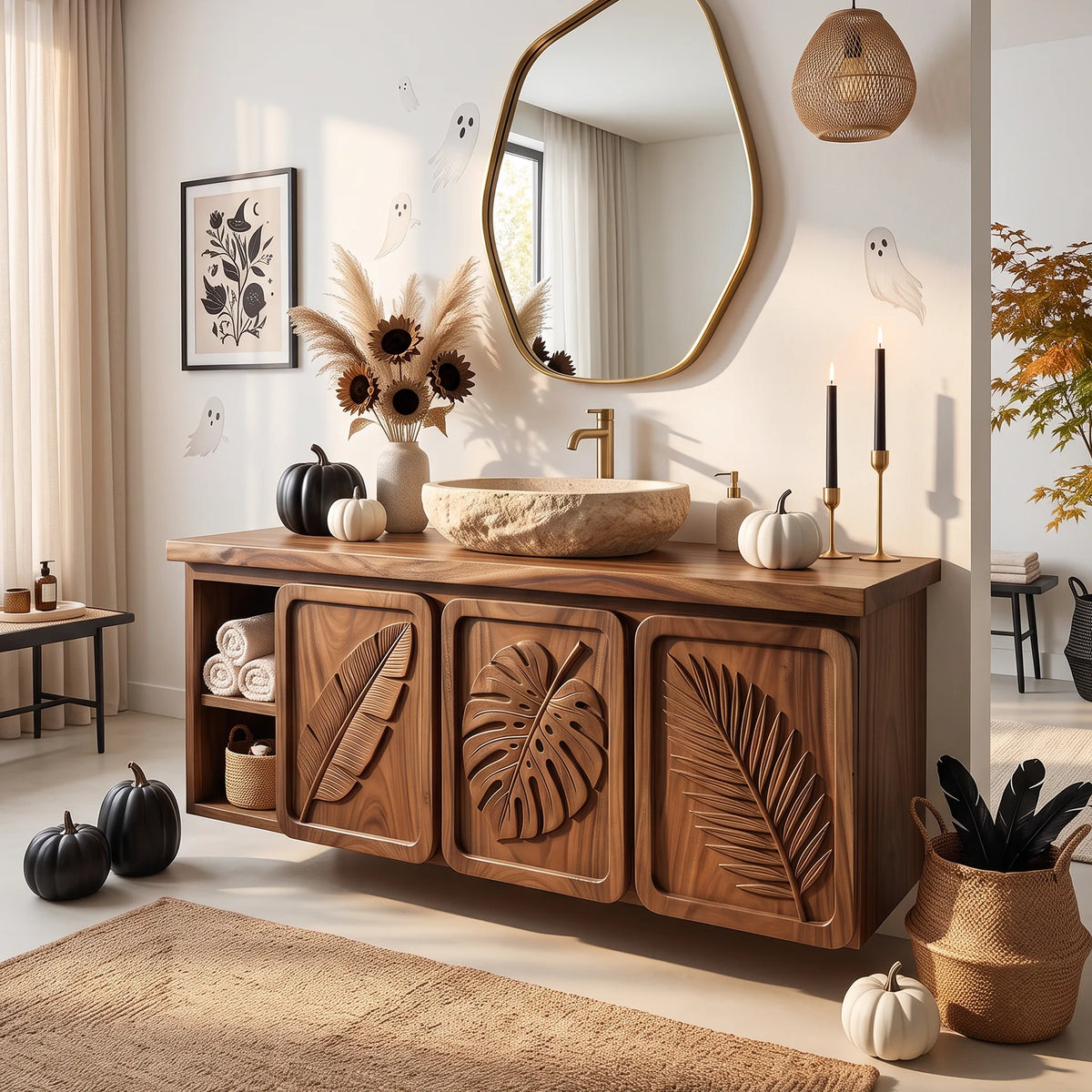 Handcrafted Organic Modern Bathroom Vanity Boutique Hotel SILDTTRBRV238