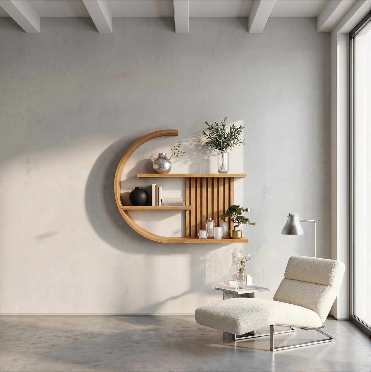 Japandi Wall Decor Shelf Living Room And Lounge SINLSAFL233