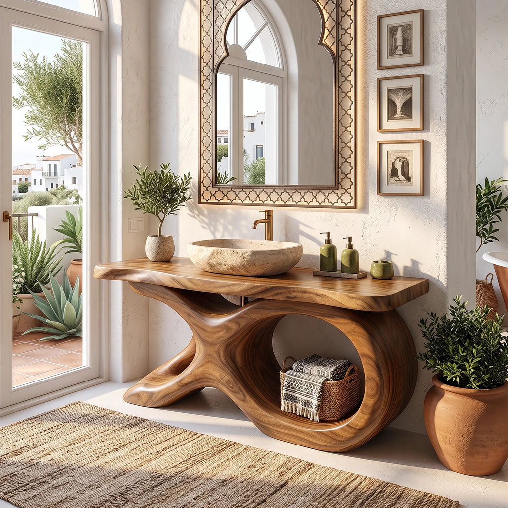 Mediterranean Bathroom Vanity Cabinet Luxury Villa SILDTTRBRV211