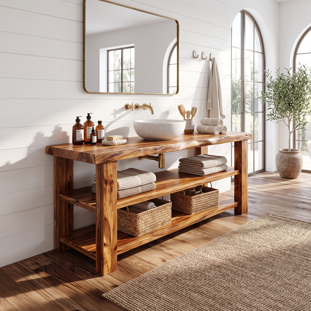 Farmhouse Vanity With Storage For Bathroom Decor Ideas SILDTTRBRV041