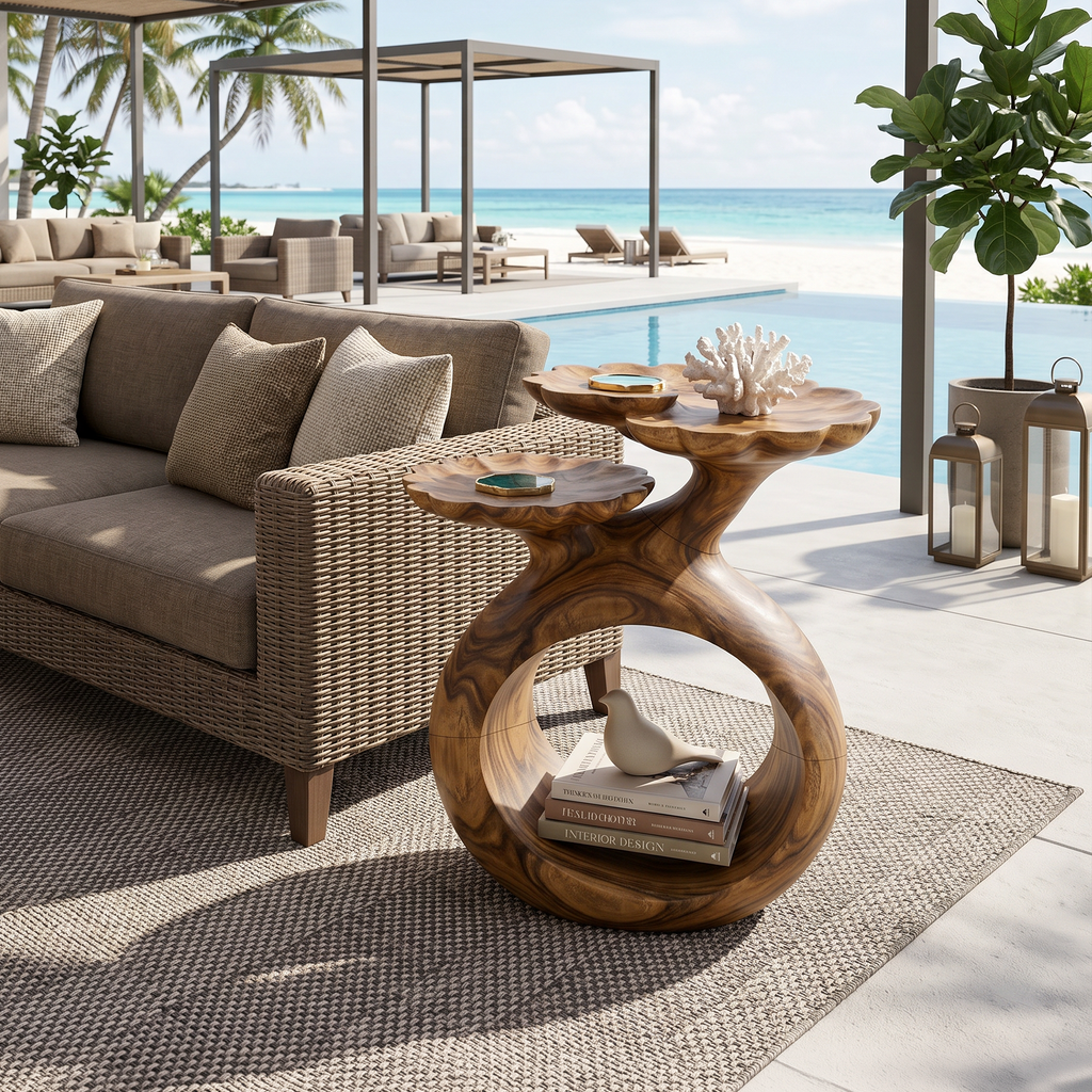 Coastal Twin Top Side Table Beach House SILDTTRSTA020