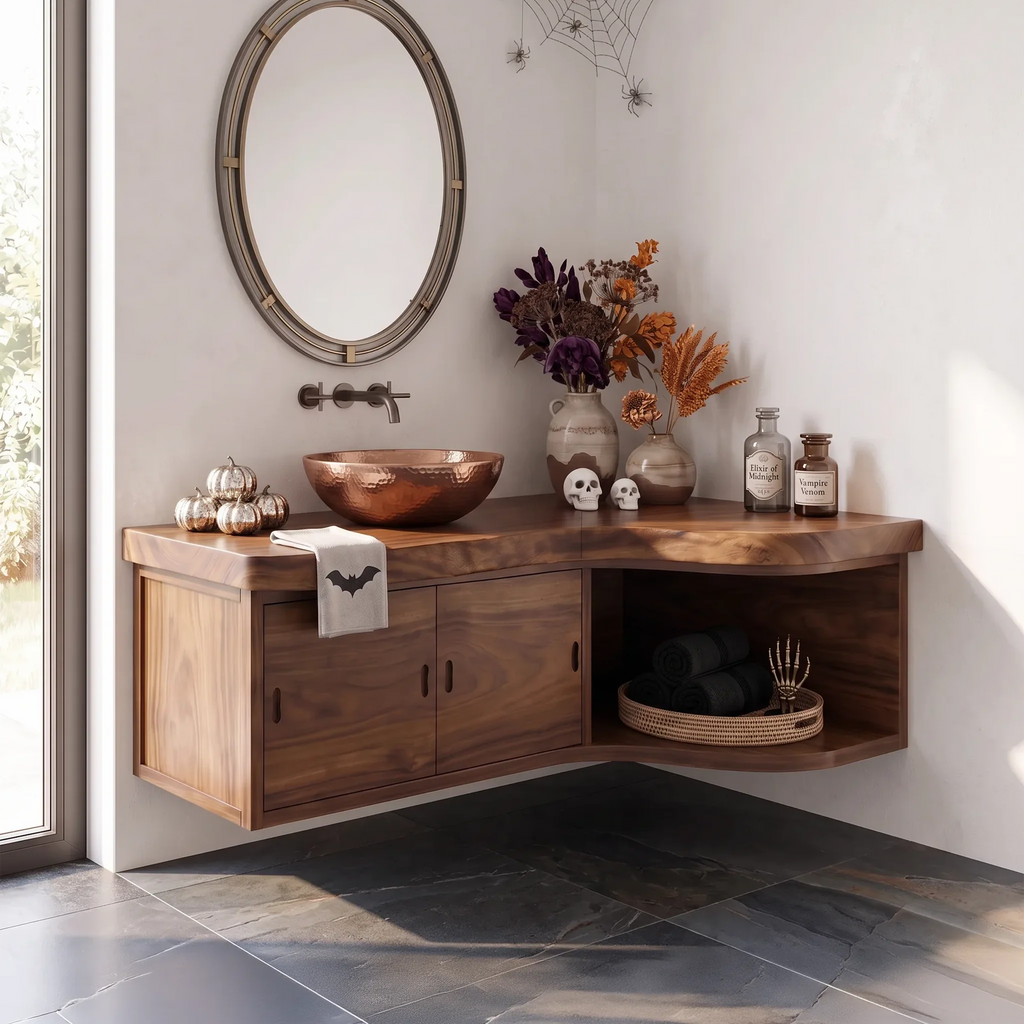 Farmhouse Pumpkin Bathroom Vanity Wellness Room SILDTTRBRV219