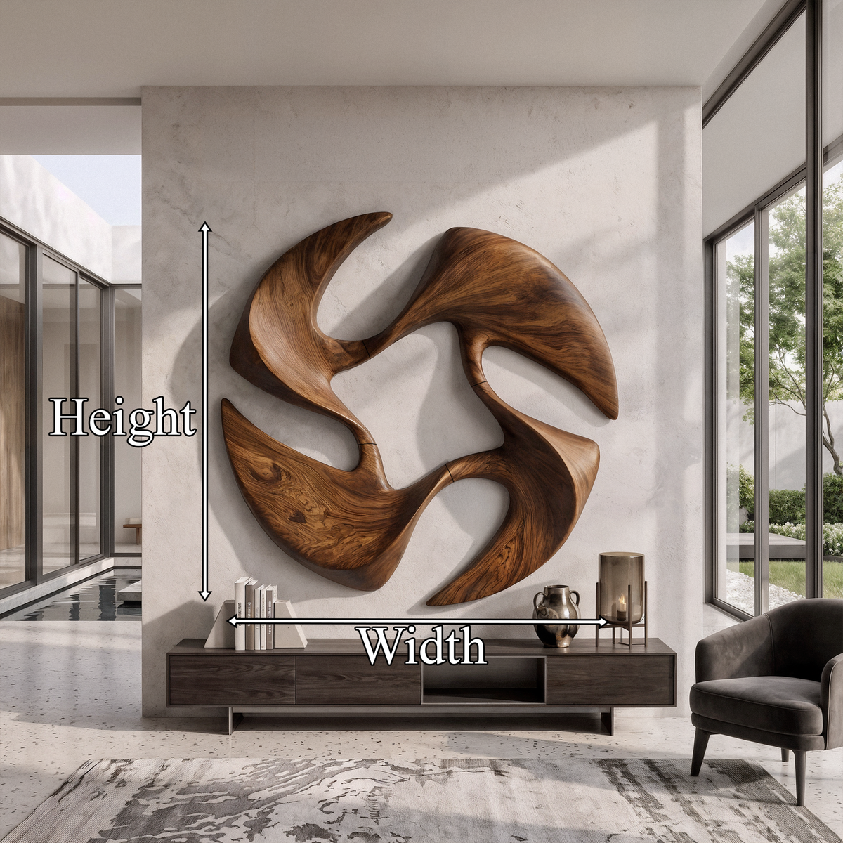 Mid Century Abstract Wall Art For Living Room And Bedroom SINLKIWA161