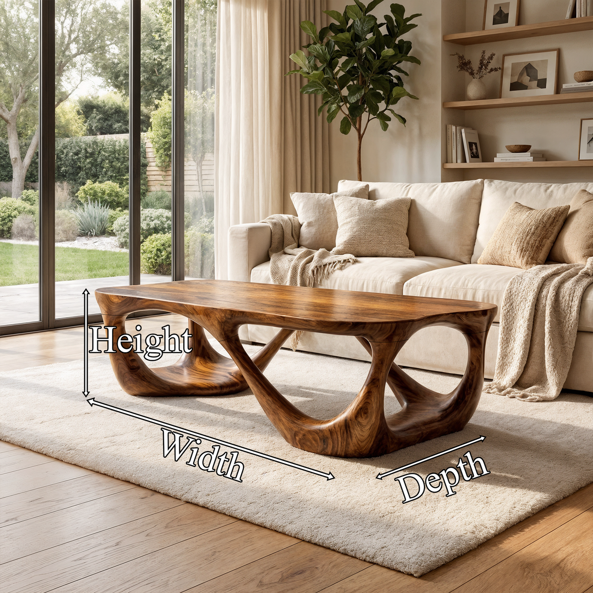 Mid Century Coffee Table Accent Living Room SINLKICF161