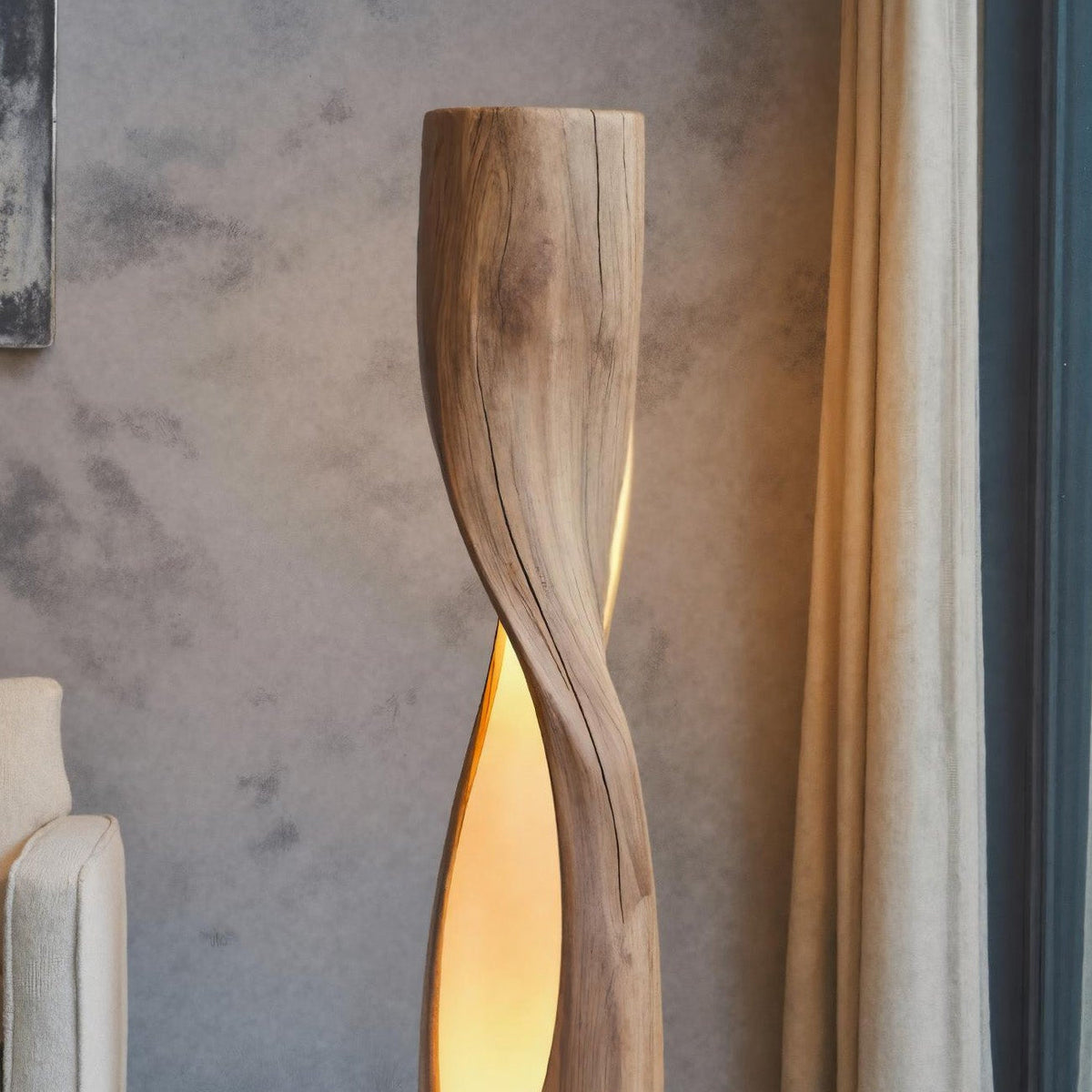 Artistic Twisted Floor Lamp For Bedroom Or Living Room SITHHNLAM021
