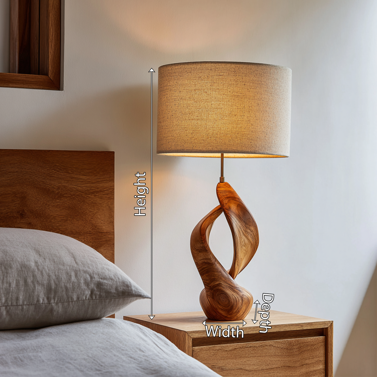 Boho Accent Table Lamp Bedroom Living Room Corner Space SILDTTRLAM044