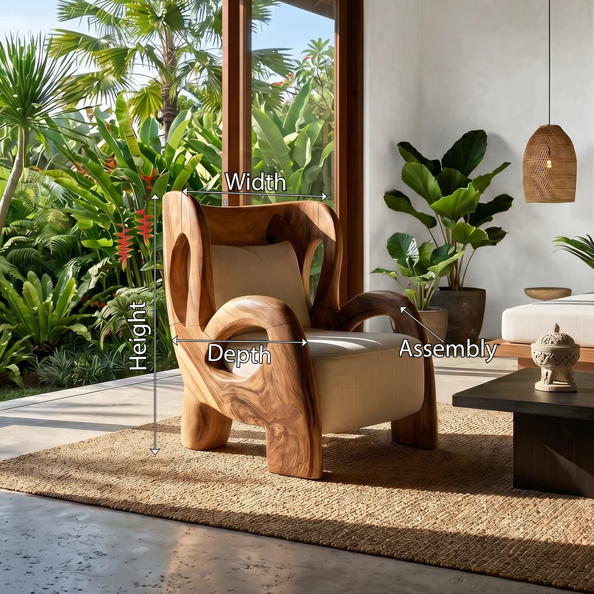 Luxury Contemporary Lounge Chair Poolside Reading Nook SILDTTRCHR019