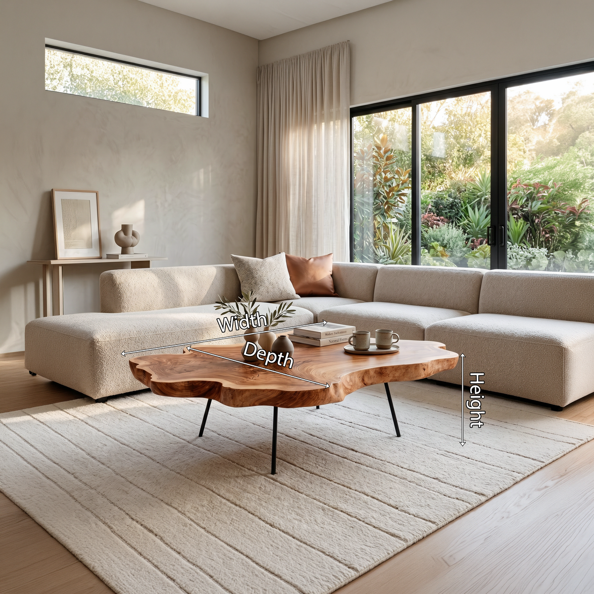 Mid Century Coffee Table For Elegant Room Setting SILDTTNCF024