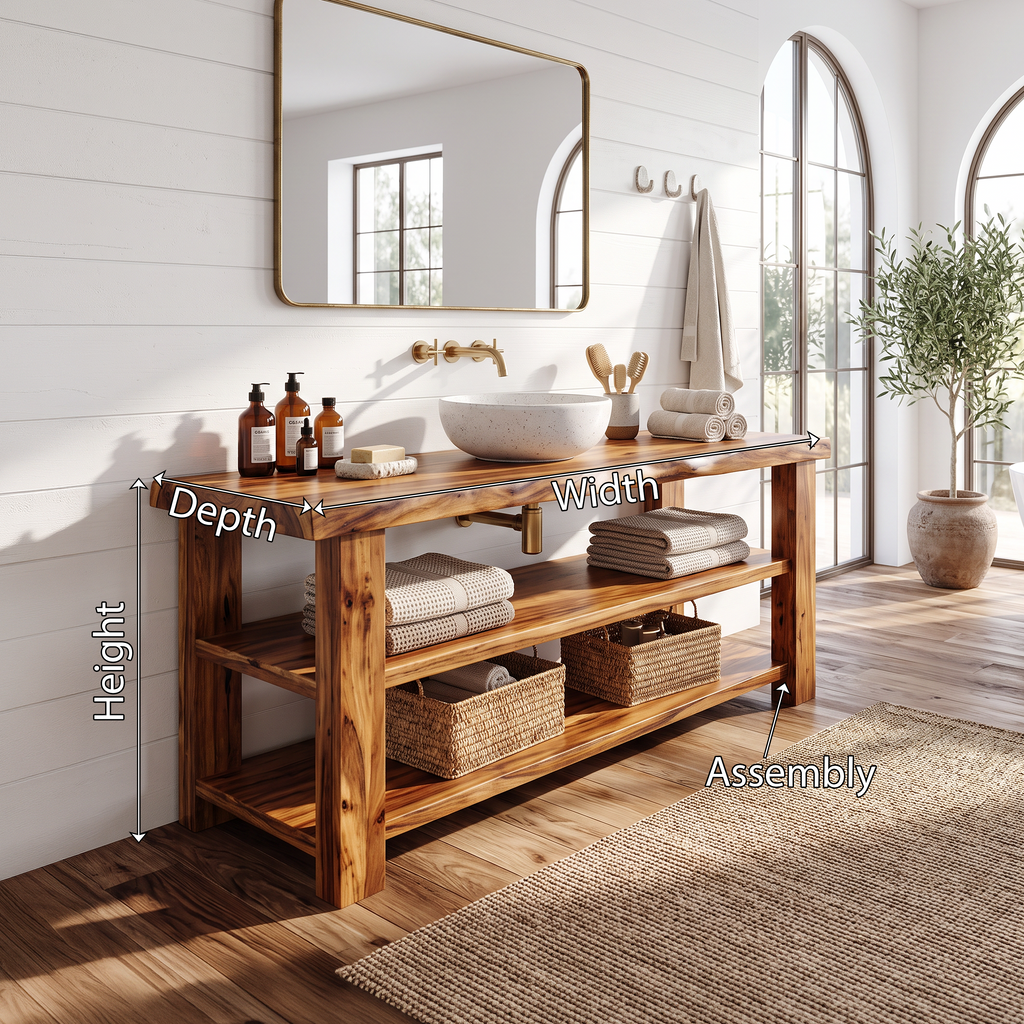 Farmhouse Vanity With Storage For Bathroom Decor Ideas SILDTTRBRV041