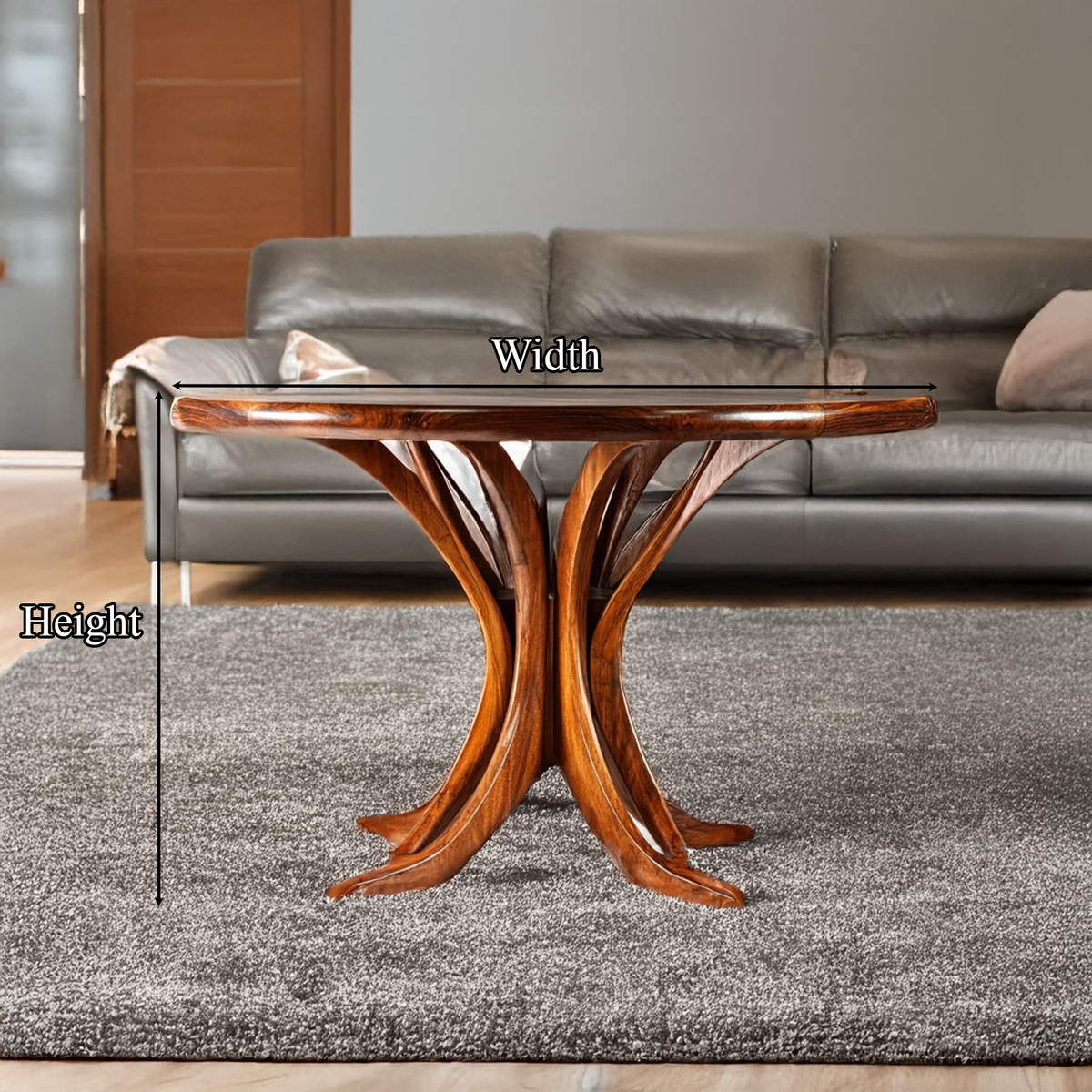 Live Edge Coffee Table Rustic Wood Home Decor Gift SINLSACF023