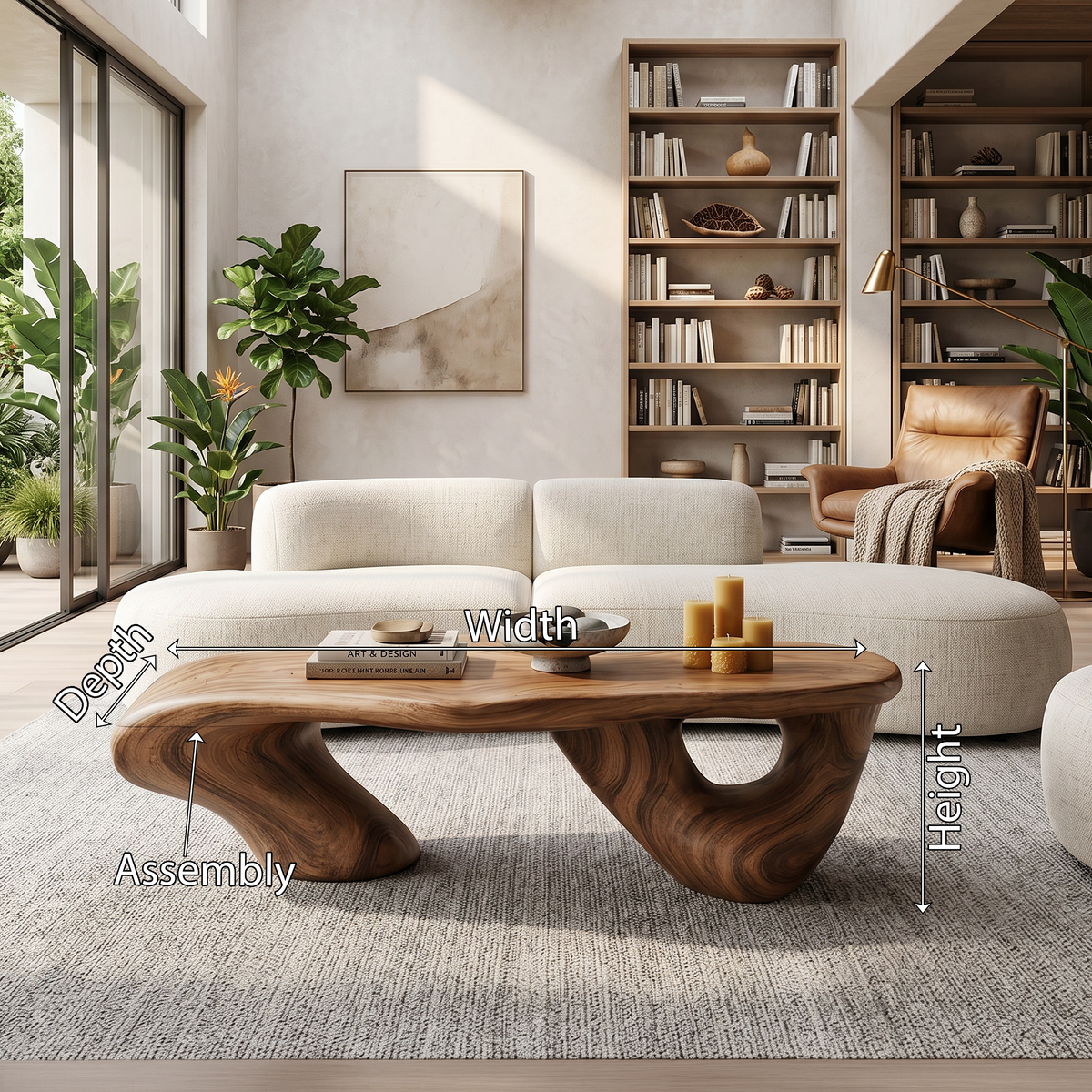 Handcrafted Low Table For Functional Room Setup SILDTTRCF015