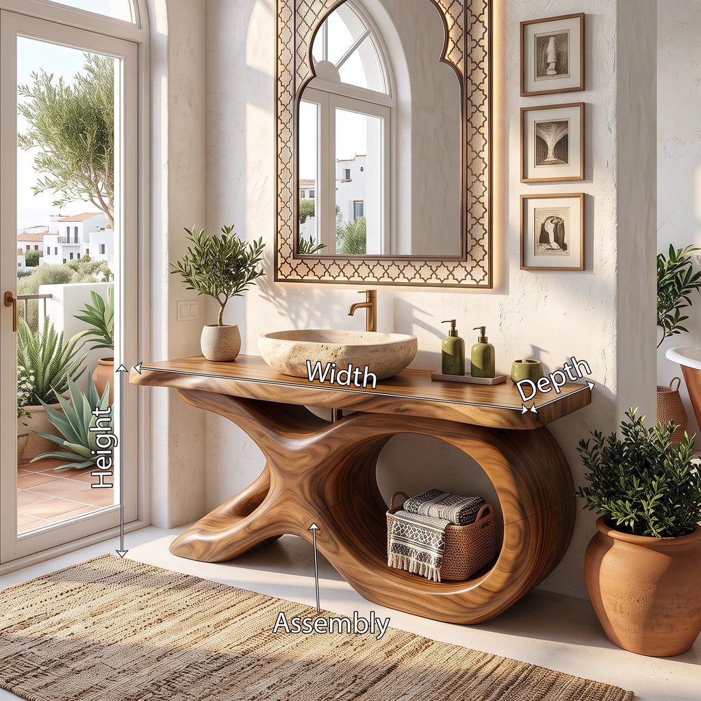 Mediterranean Bathroom Vanity Cabinet Luxury Villa SILDTTRBRV211