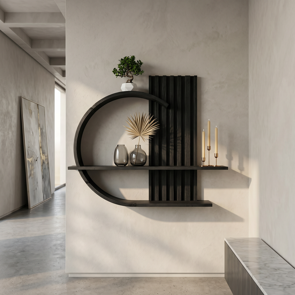 Japandi Organic Modern Wall Shelf Living Room And Bedroom SINLSAFL230