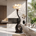 Artistic Floor Lamp With Nature Inspired Flower Design For Living Room SINLSAFLP119