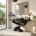 Handcrafted Solid Vanity For Unique Bathroom Design SILDTTNBRV011