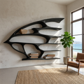 Artistic Wooden Wall Bookshelf For Living Room Decor RTTHTTBS134