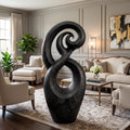 Handcrafted Spiral Wooden Sculpture For Coastal Home Decor SILDTTRAS024