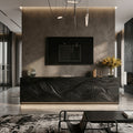 Artistic TV Console With Wave Pattern For Elegant Living Room SITHHNTVC009