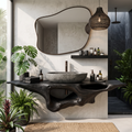 Farmhouse Solid Wood Vanity Unique Bathroom Design SILDTTRBAS001