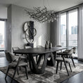 Artistic W-shape Leg Dining Table For Contemporary Dining Room RTTHHNDN093