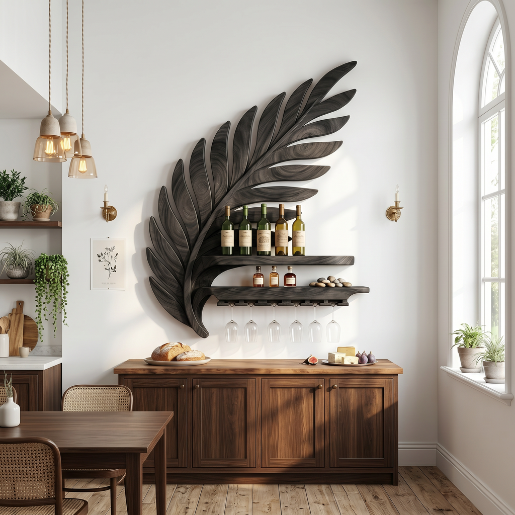 Industrial Wall Wine Rack For Loft Interior SILDTTRWH117