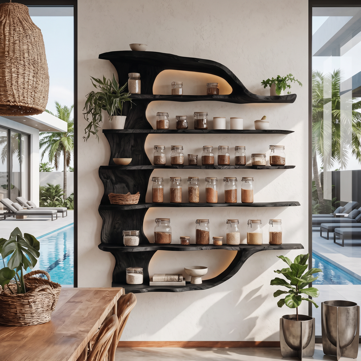 Handcrafted Wooden Spice Organizer For Modern Kitchen SILDTTRSRS005