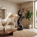 Coastal Abstract Wood Sculpture For Modern Outdoor Patio Decor SILDTTRAS053