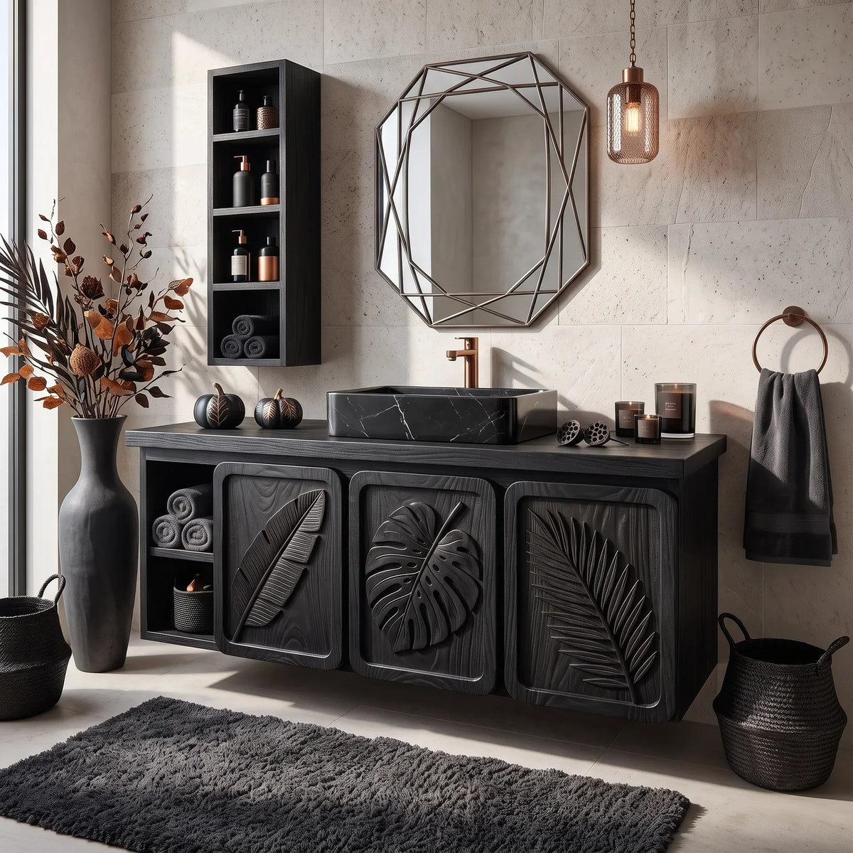 Handcrafted Organic Modern Bathroom Vanity Boutique Hotel SILDTTRBRV238