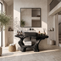 Farmhouse Solid Wood Vanity For Rustic Bathroom SILDTTRBRV001
