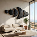 Boho Moon Phase Wood Wall Decor For Living Room RTTHHNWA205