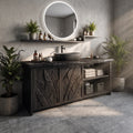 Handcrafted Rustic Pumpkin Bathroom Vanity Wellness Suite SILDTTRBRV236