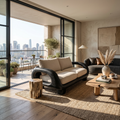 Japandi Organic Sofa Zen Courtyard Residence SILDTTRSFA007
