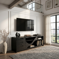 Industrial Wooden TV Cabinet Contemporary Loft Living SILDTTRTVC116