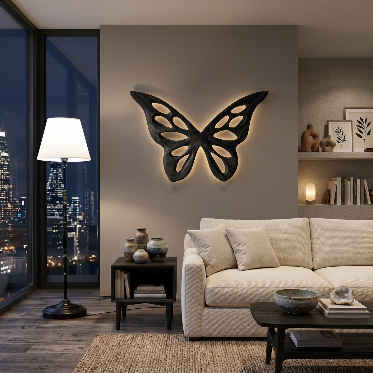 Artistic Butterfly Wooden Wall Art For Bedroom Or Lounge Decor RTTHTTWA154
