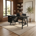 Luxury Live Edge Executive Desk Coastal Workspace SILDTTRDE036