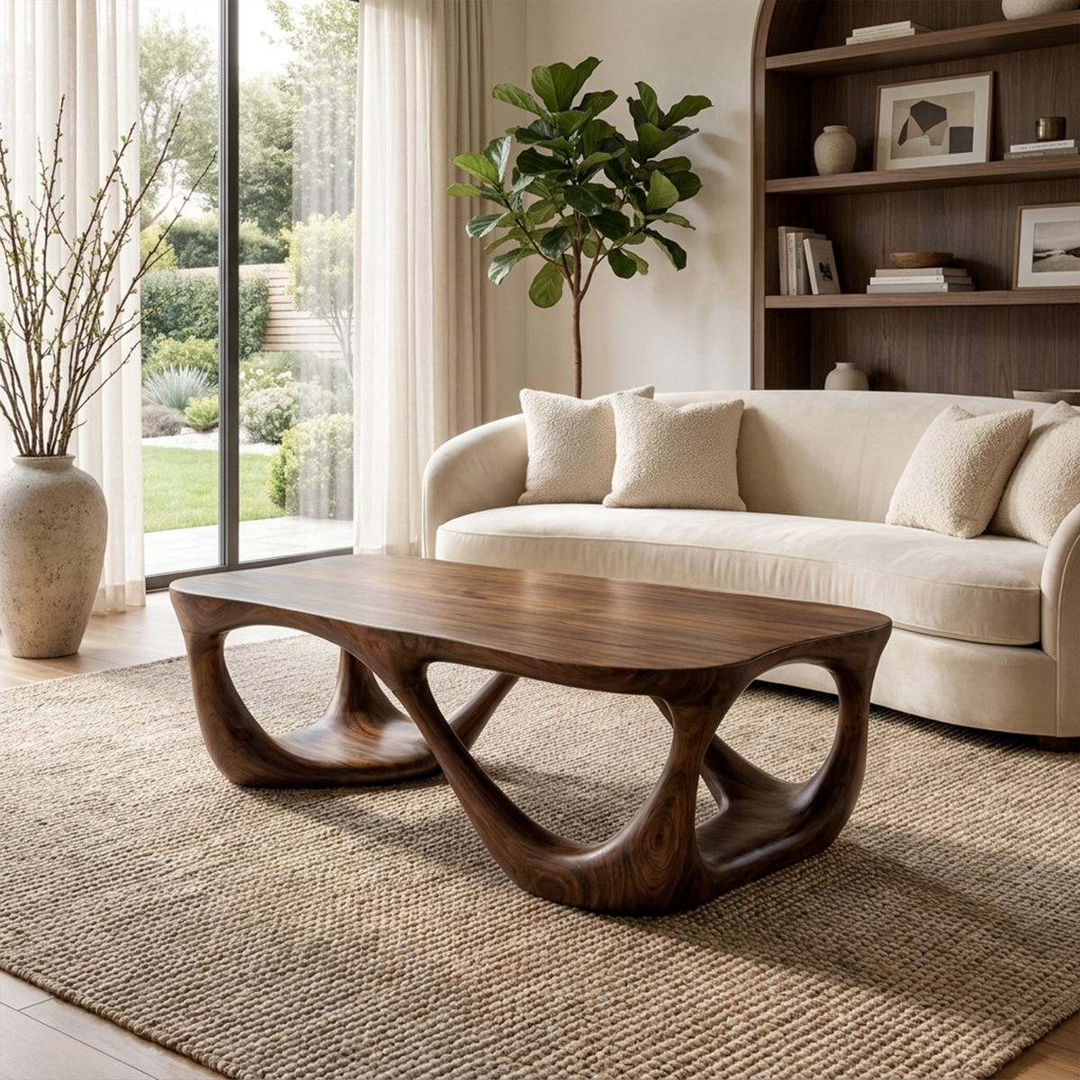 Mid Century Coffee Table Accent Living Room SINLKICF161
