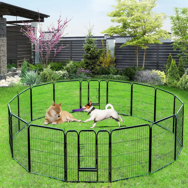 BestPet Metal Dog Playpen, 40in, 16 Panels, Indoor/Outdoor