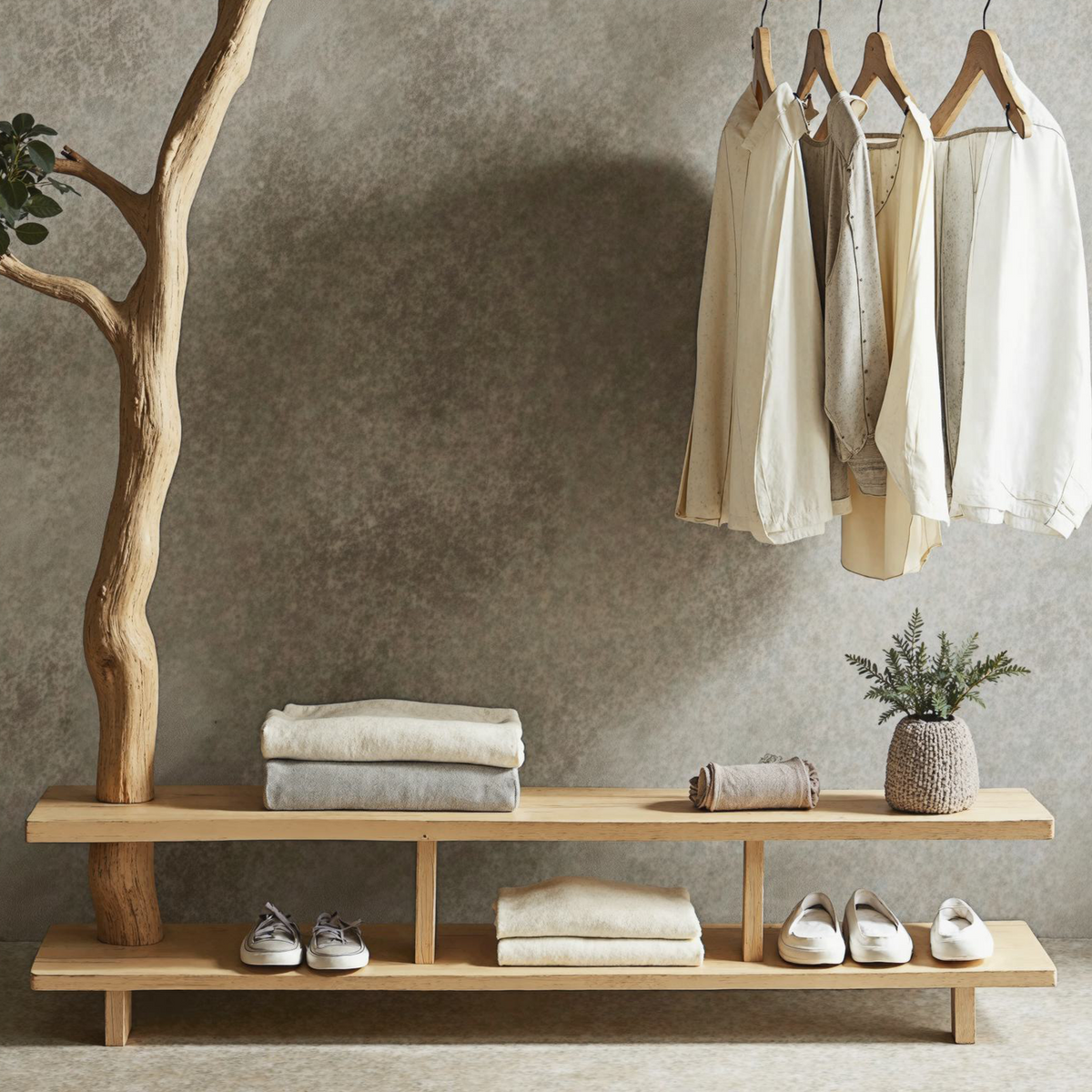 Driftwood Branch Coat Hanger Wall Mount Unique Towel Hook SINLTB096