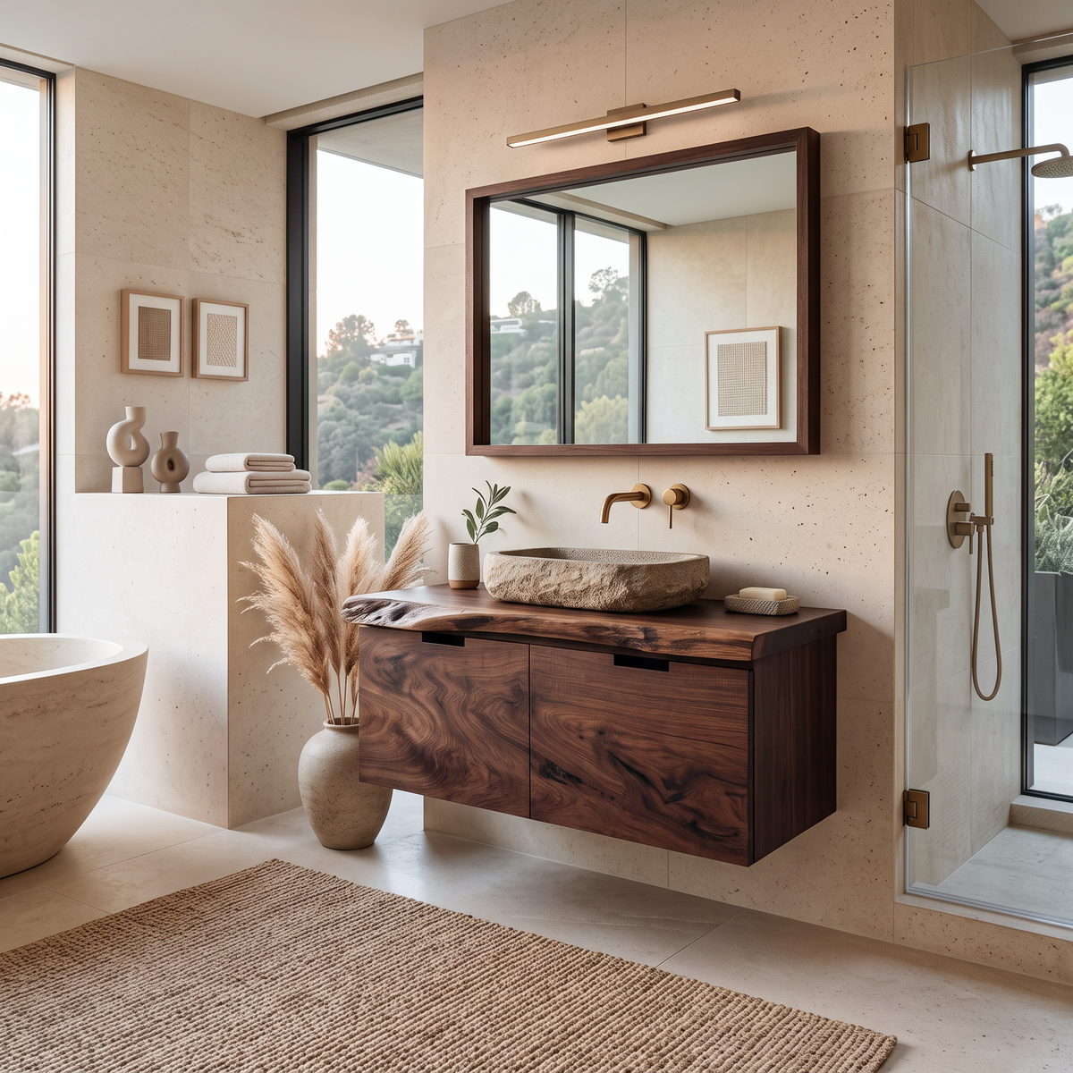 Contemporary Floating Bathroom Vanity For Bathroom RTTHTTBRV004