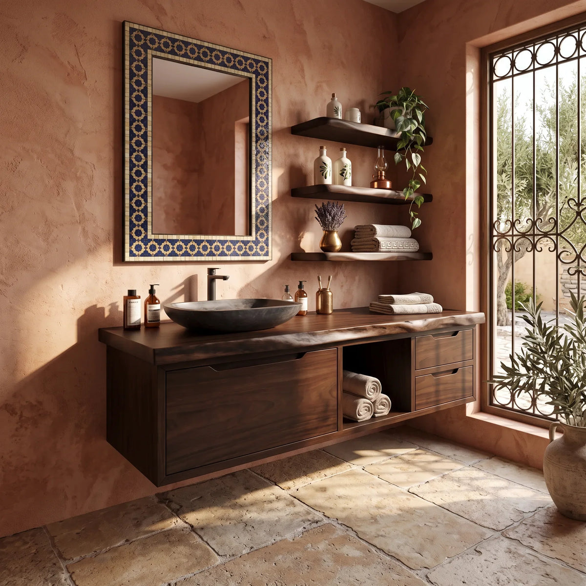 Contemporary Double Sink Bathroom Vanity Modern Ensuite SILDTTRBRV207
