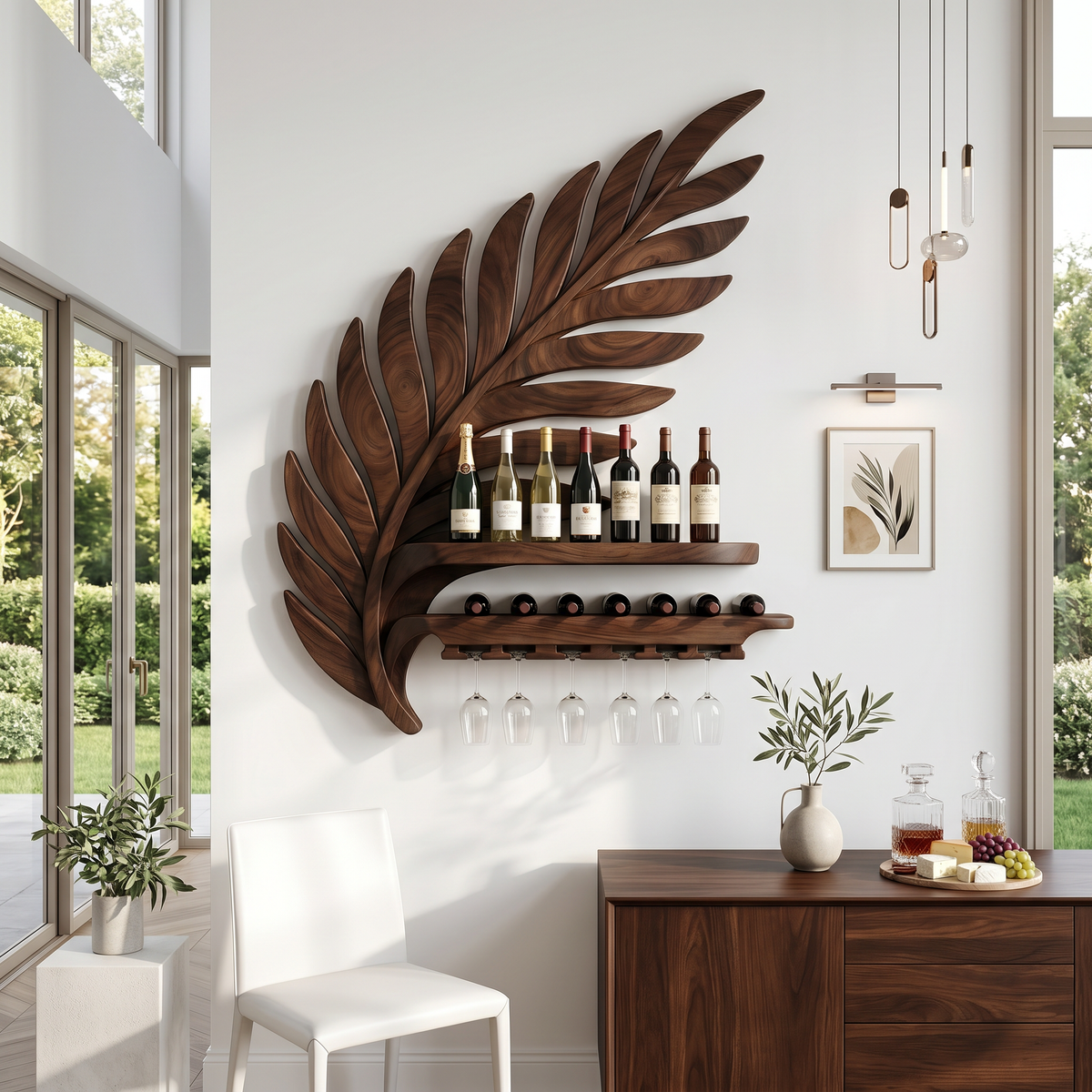 Industrial Wall Wine Rack For Loft Interior SILDTTRWH117