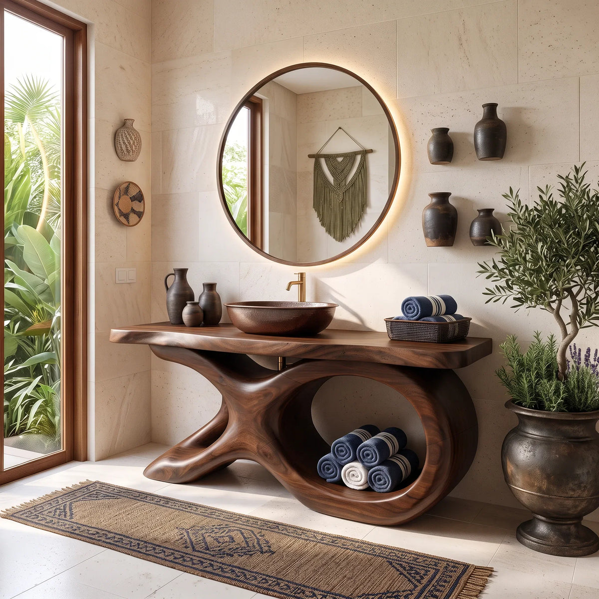 Mediterranean Bathroom Vanity Cabinet Luxury Villa SILDTTRBRV211