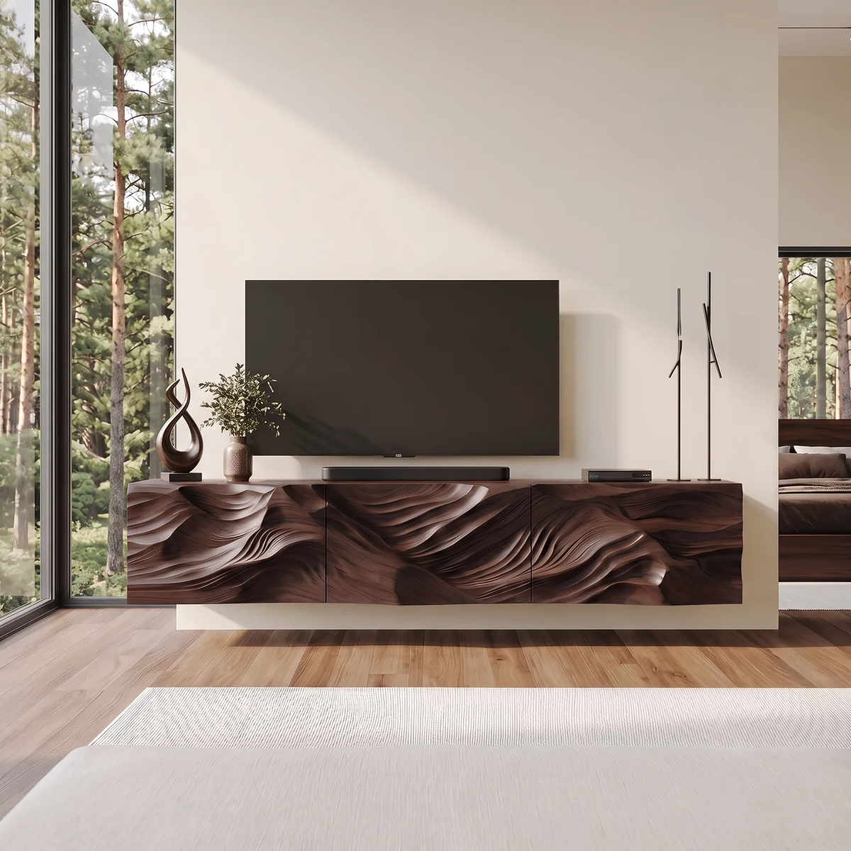 Farmhouse TV Cabinet For Cozy Living Room Decor SILDTTRTVC063